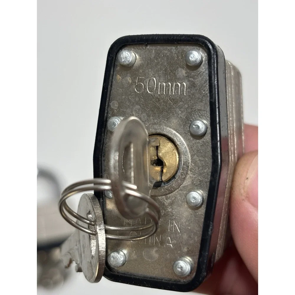 2 Lot  Padlock w/‎ Key 50mm Made in China Working